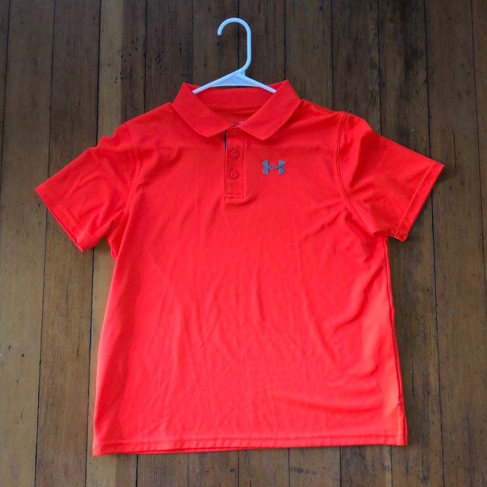 Boys under armour golf shirt